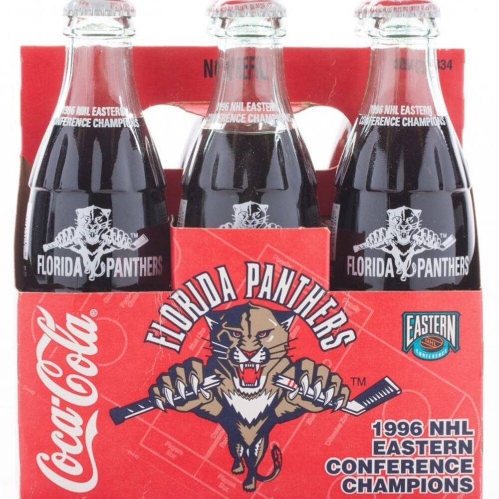 1996 Florida Panthers Eastern Conference Champions Coca Cola 6 Pack